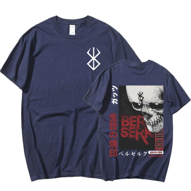 

Футболка с графическим принтом в стиле аниме «Берсерк, кишки», «Мечник Каска», футболки «Бренд жертвоприношения Зодд», мужские хлопковые повседневные футболки большого размера M