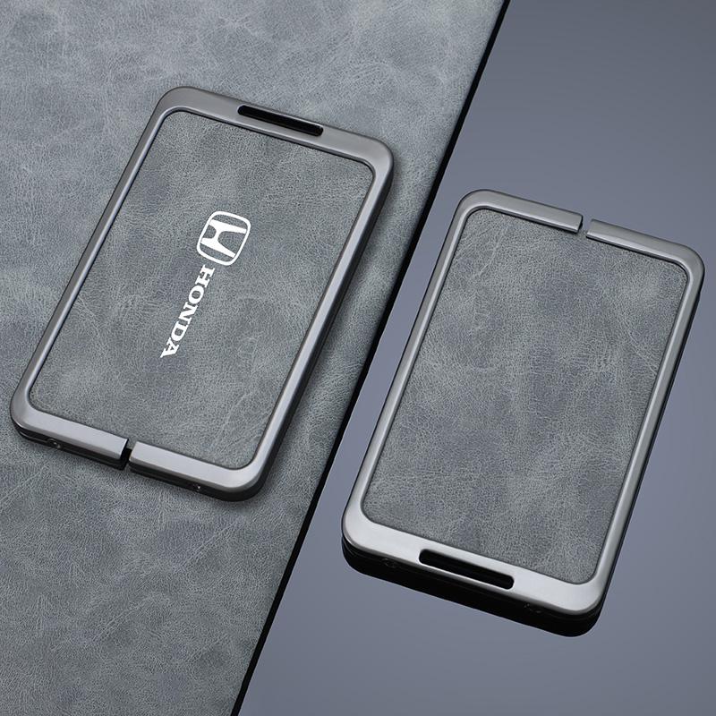 Leather Car Smart Remote NFC Key Case Cover Card Protection Shell For Honda Civic 11th Gen ZRV Integra 2023 Keyless Accessories ais256