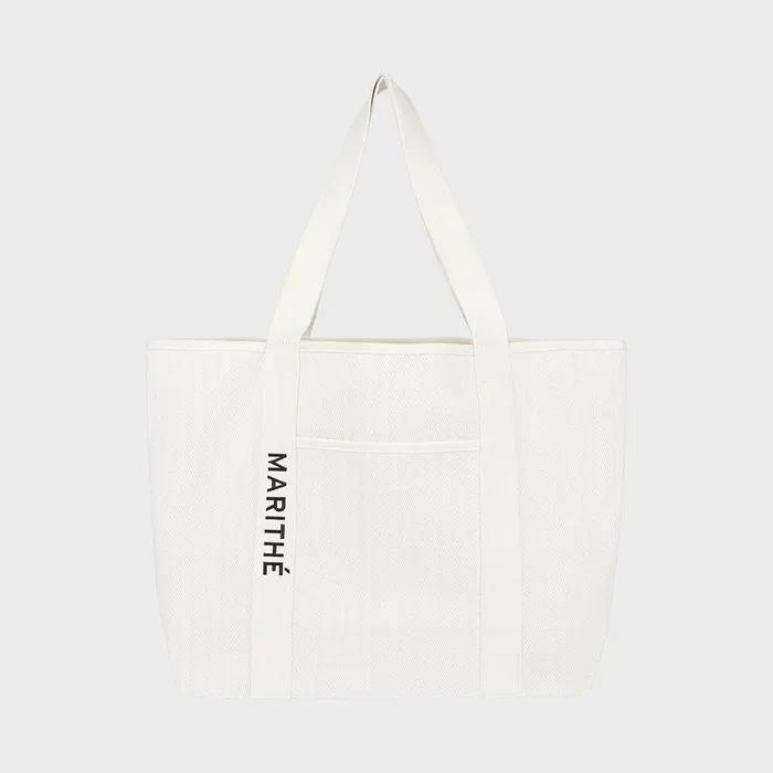 REGULAR LOGO BIG COTTON BAG natural
