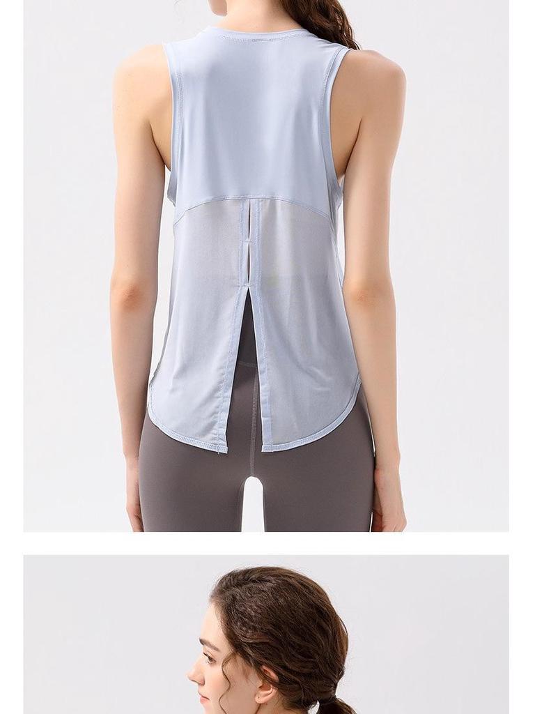 Breathable Quick-Dry Sleeveless Sports Tank Top for Yoga & Running