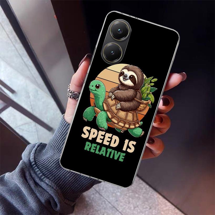Animal Cute Cartoon Sloth Coffee Phone Case For Xiaomi Poco X7 X6 X5 Pro F7 Ultra Redmi 15C 15 13 13C 12 12C 10 10A 10C 9 9A 9C
