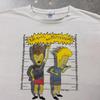 1990s Beavis and Butt-Head Mugshot Death Rock Tee | XL
