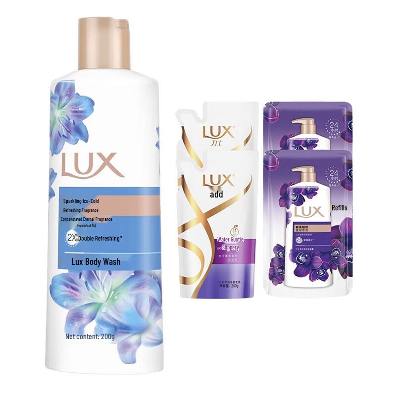 LUX Fresh & Icy Fragrance Shower & Hair Care Set