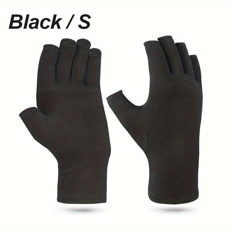 Fingerless Compression Gloves with Thumb Support, Unisex, All-Day Comfort, Lightweight, Material, Hand Wash Care - Sizes Available
