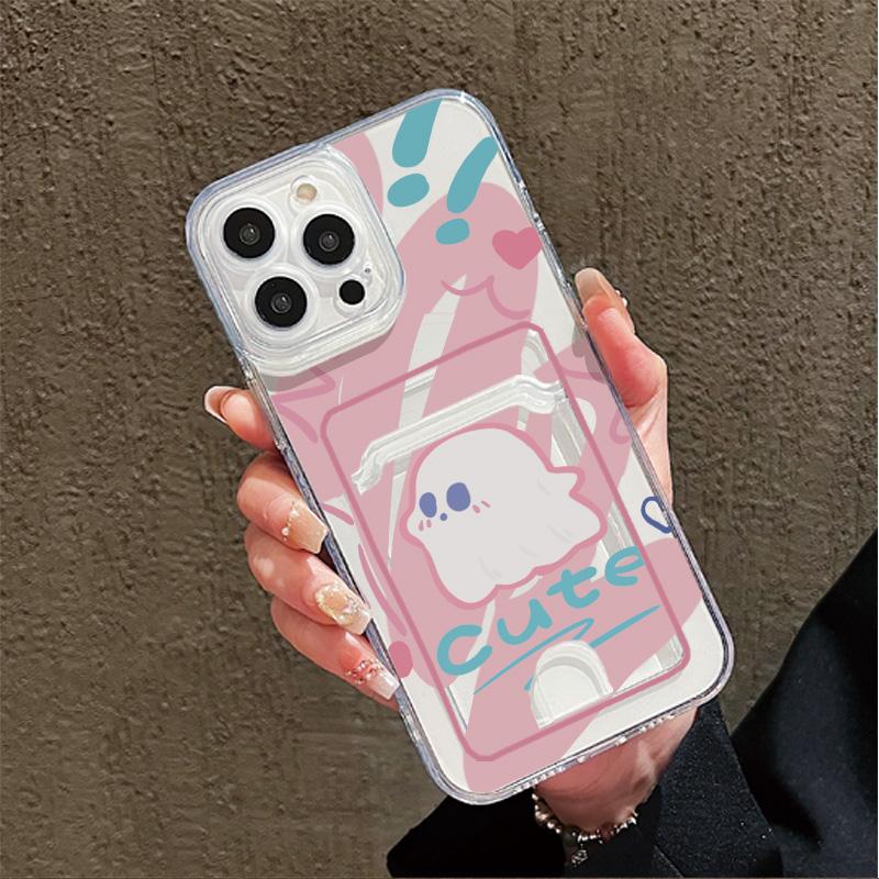 

Силиконовый чехол-карман для карт для Infinix Note 30 Xiaomi Redmi Note 14 iPhone 17 Air 16 15 Oppo Reno 13F 14F Чехол Прозрачный бампер для телефона Xiaomi Redmi Note 14 (5G)