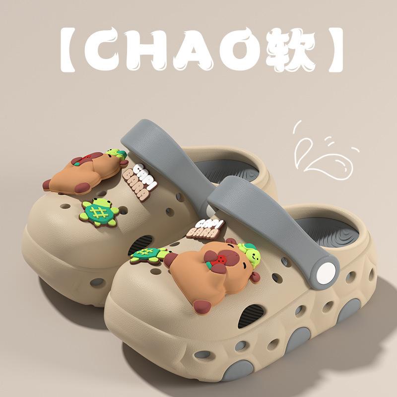 

Capybara children s clogs for boys2026New Summer Outdoor Non-Slip Beach Sandals for Girls and Babies 24-25