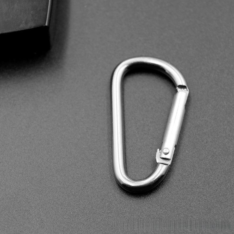 No. 4 D-Type Aluminum Alloy Carabiner with Quick Release for Water Bottles and Outdoor Gear.