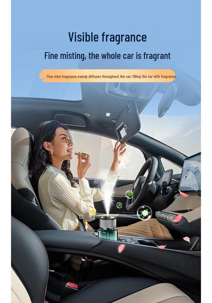 New Car Interior Aromatherapy Machine with Starry Sky Ambient Light and Smart Perfume Sprayer