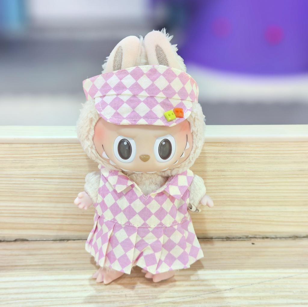 17CM Pendant Doll Baby Clothes First, Second and Third Generation Blind Box Dress Set Accessories