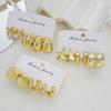 9Pairs Vintage Gold Color Earrings Set For Women Fashion Starfish Shell Hoop Stud Earrings Beach Party Daily Wear Jewelry Gifts