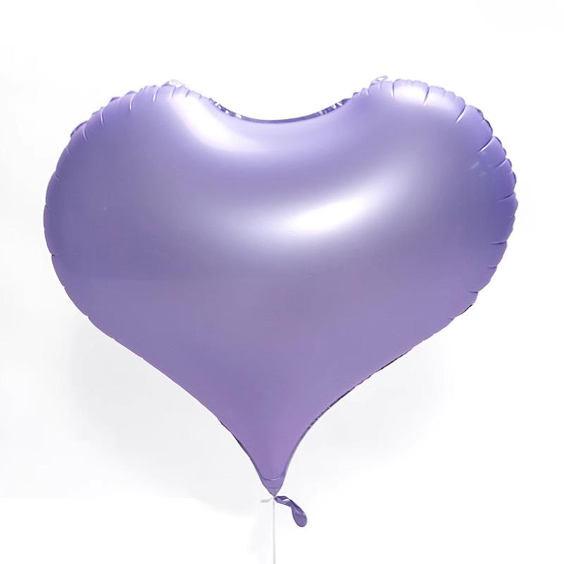 22 Inch Peach Heart Nylon Matte Valentine'S Day Wedding Birthday Party Aluminum Film Balloon Heart-Shaped Love Floating Air Ball