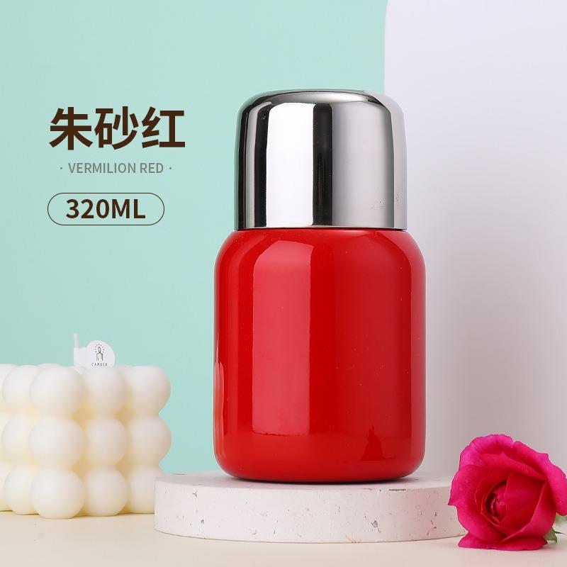 New Small Capacity Stainless Steel Mini Fat Thermos Cup Outdoor Portable Pocket Cup Straight Drink Cup