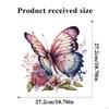 Flowers Butterfly Wall Decals Mural PVC Colorful Floral Stickers Decoration for Girls