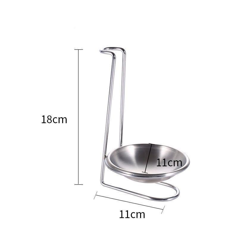 

Stainless Steel Soup Ladle and Colander Stand – Restaurant Hanging Spoon Rack for Hot Pot.