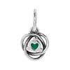Pandora Original Design Sterling Silver Pendants Unisex Green 793125C05