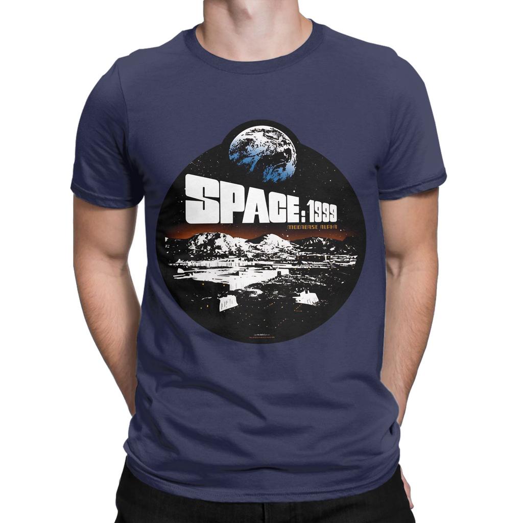 Space 1999 Mondbasis 4 Lustiges Grafik-T-Shirt aus 100% Baumwolle Space 1999 Oberteile T-Shirts für Unisex
