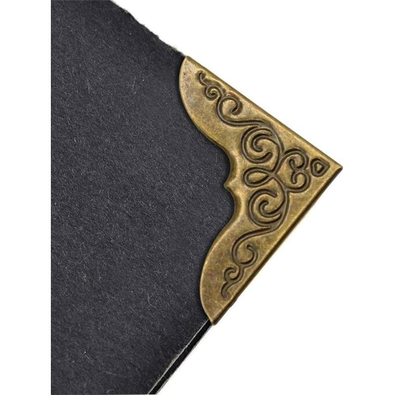 For 36 Pcs Vintage Bronze Book Corner Protectors 30 X 30 Mm Corner for Folders Book Scrapbooking Menus Albums File Decoration