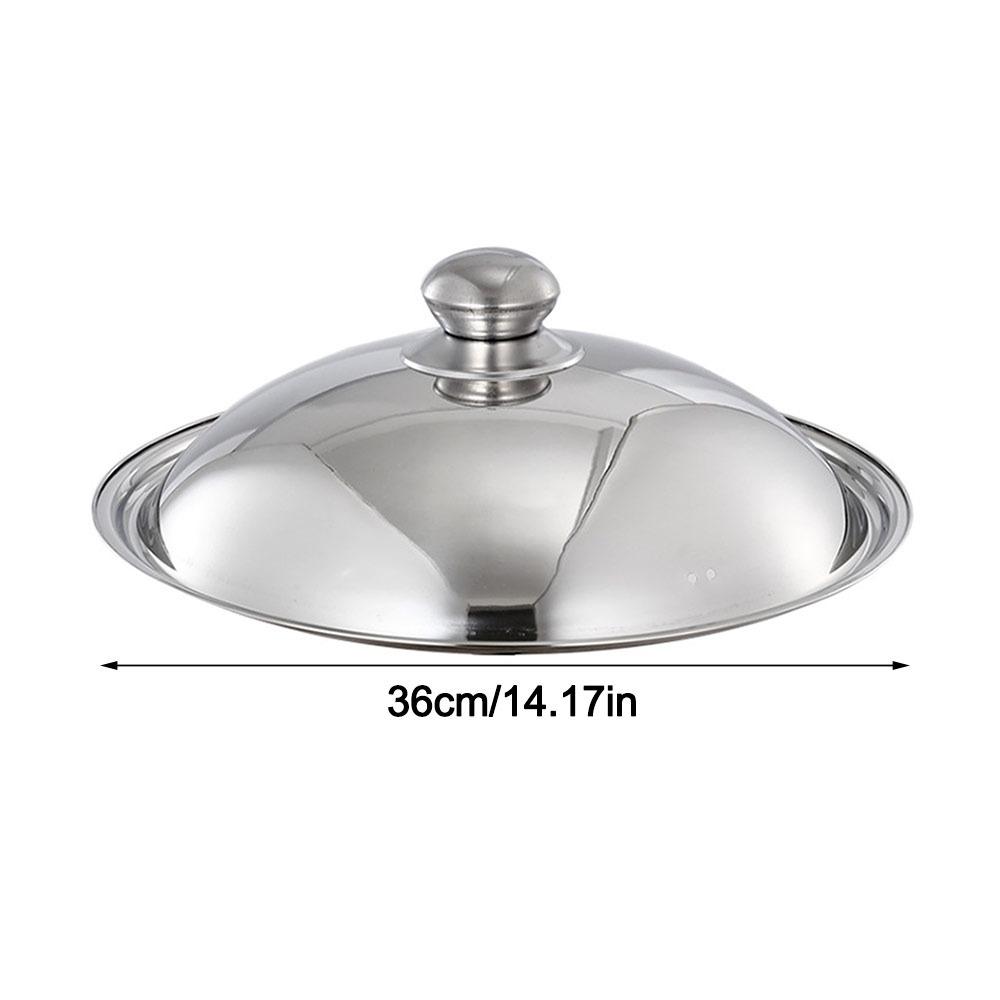 Universal Wok Pot Lid 28-42cm Kitchen Food Lid Durable Bowl Cover  Restaurant Kitchenware