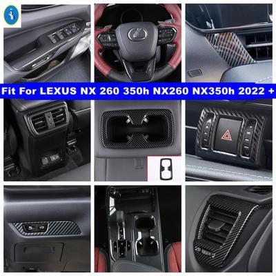 Carbon Fiber Interior Gear Shift Panel / Dashboard Air AC Outlet Vent Cover Trim For LEXUS NX 260 350h NX260 NX350h - 2026