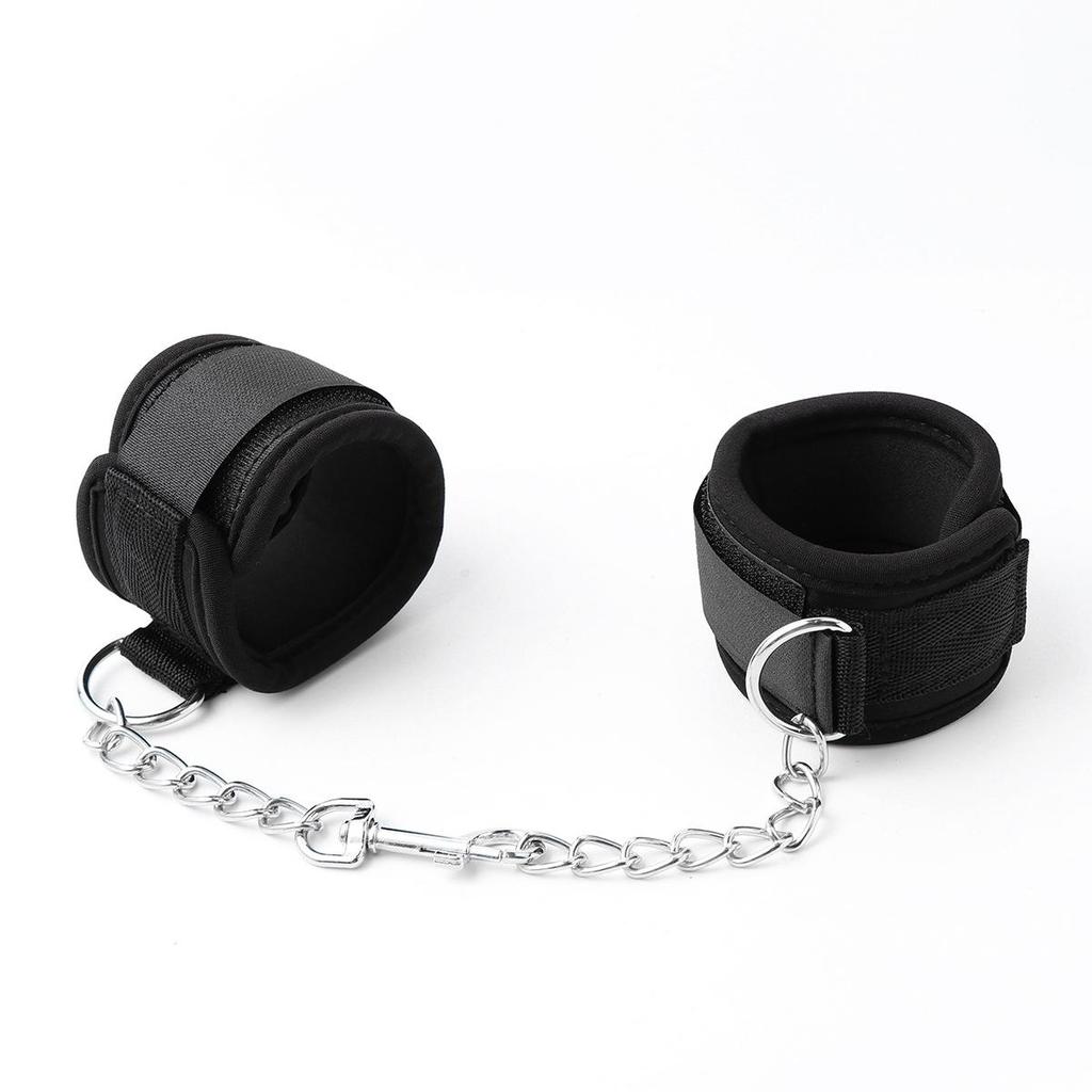 Adjustable Nylon Love Shackles: Handcuffs & Foot Cuffs for Stage and Play.