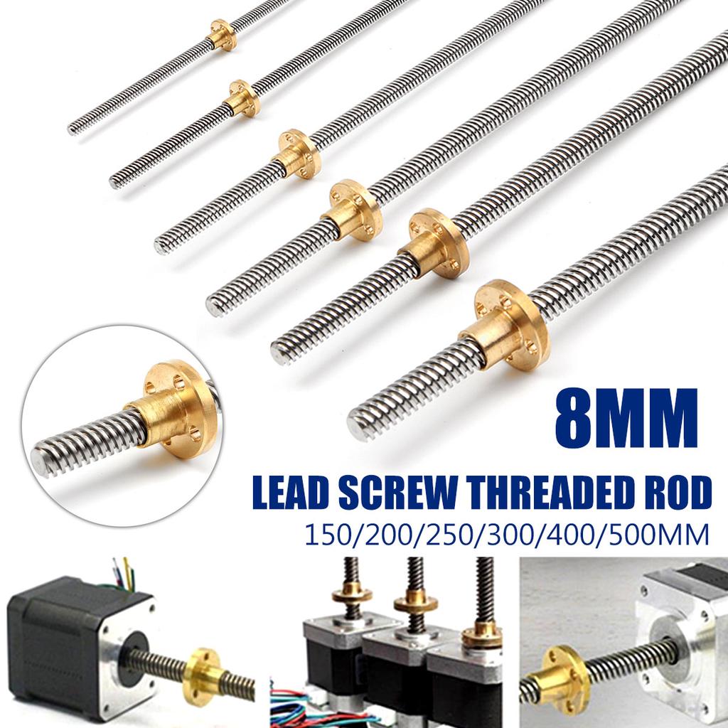 Buy Rod Lead Screw 8mm Axis Threaded Rod Nut Acme 3D Printer Linear