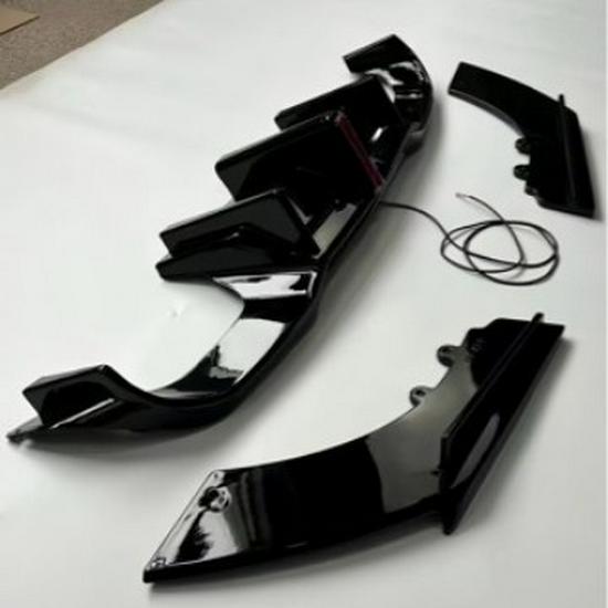 Compatible Rear Diffuser & Vertical Strip Lights for BMW F87 M2 (2016+)