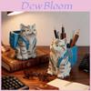 Creative Cat Pencil Holder With Cute Backpack Design For Office And School Supplies