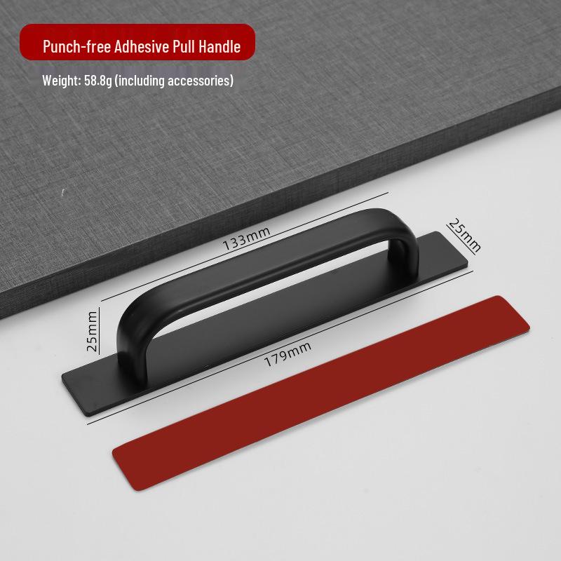 Aluminum Alloy Glass & Sliding Door Handle for Balcony or Kitchen Wardrobe