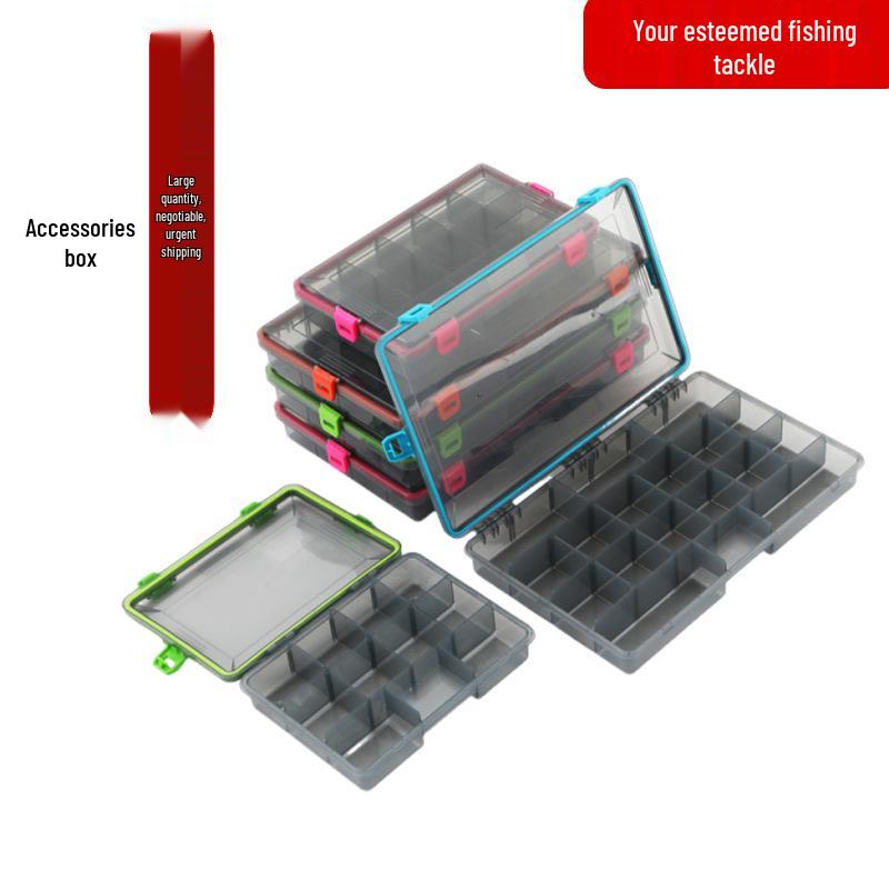 Transparente mehrschichtige Aufbewahrungsbox für Thunder Frog Köder & Angelzubehör