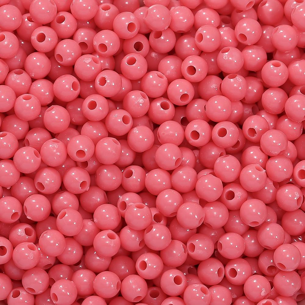 10g/lot 4mm Multicolor Acrylic Round Shape Loose Spacer Beads for Diy Handmade Necklace Earring Jewelry Making Accessories