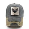 Vintage Denim Baseball Cap With Embroidery Bat Patch Men Snapback Hip Hop Dad Hats Women Four Seasons Adjustable Visor Cap