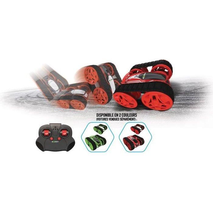 Voiture Télécommandée Mini Flip Tank EXOST - Échelle 1:34 - Rouge Ou Vert