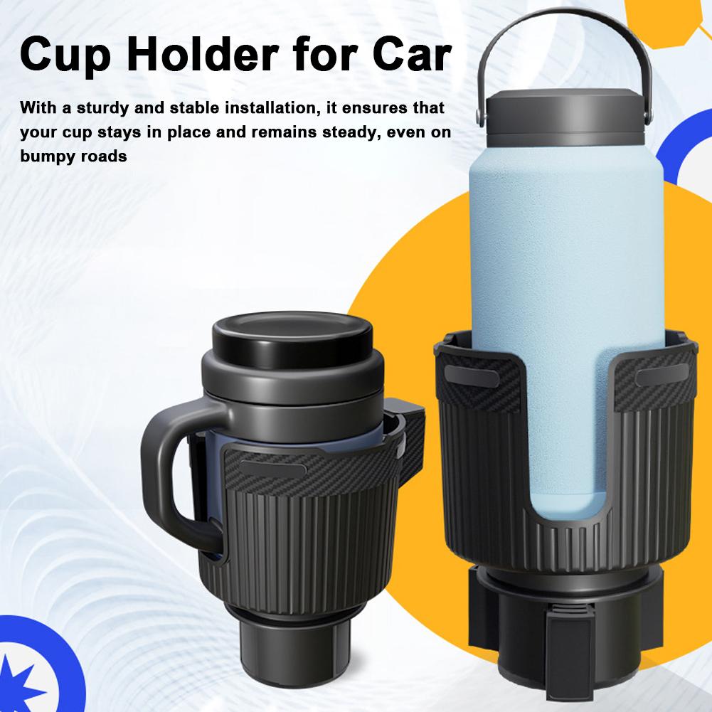 Car Cup Holder Expander Coffee Drinks Bottle Holder Extender Adapter for Large Bottles Mugs In 3.0 4.4in
