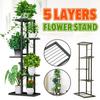 6 بوعاء الزهور 5 طبقات الحديد زهرة حامل وعاء المنزل صواني النبات زارع عرض رفوف رف تخزين حامل الرف حديقة شرفة الديكور