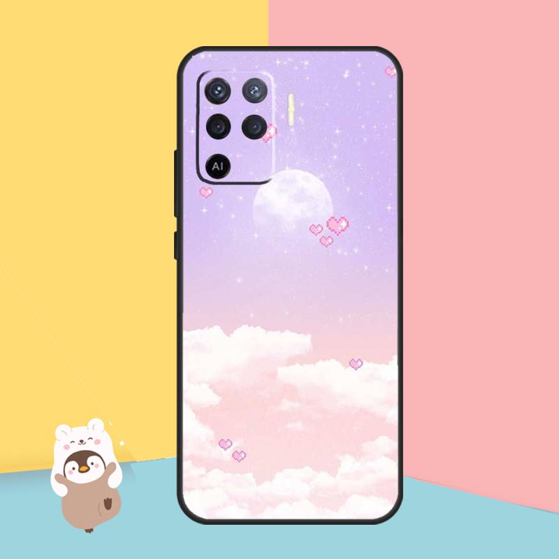 Pastelově růžový kryt pro OPPO Find X5 X3 Lite Pro A15 A16 A52 A72 A5 A9 A31 A53 A83 A93 A54 A74 A94