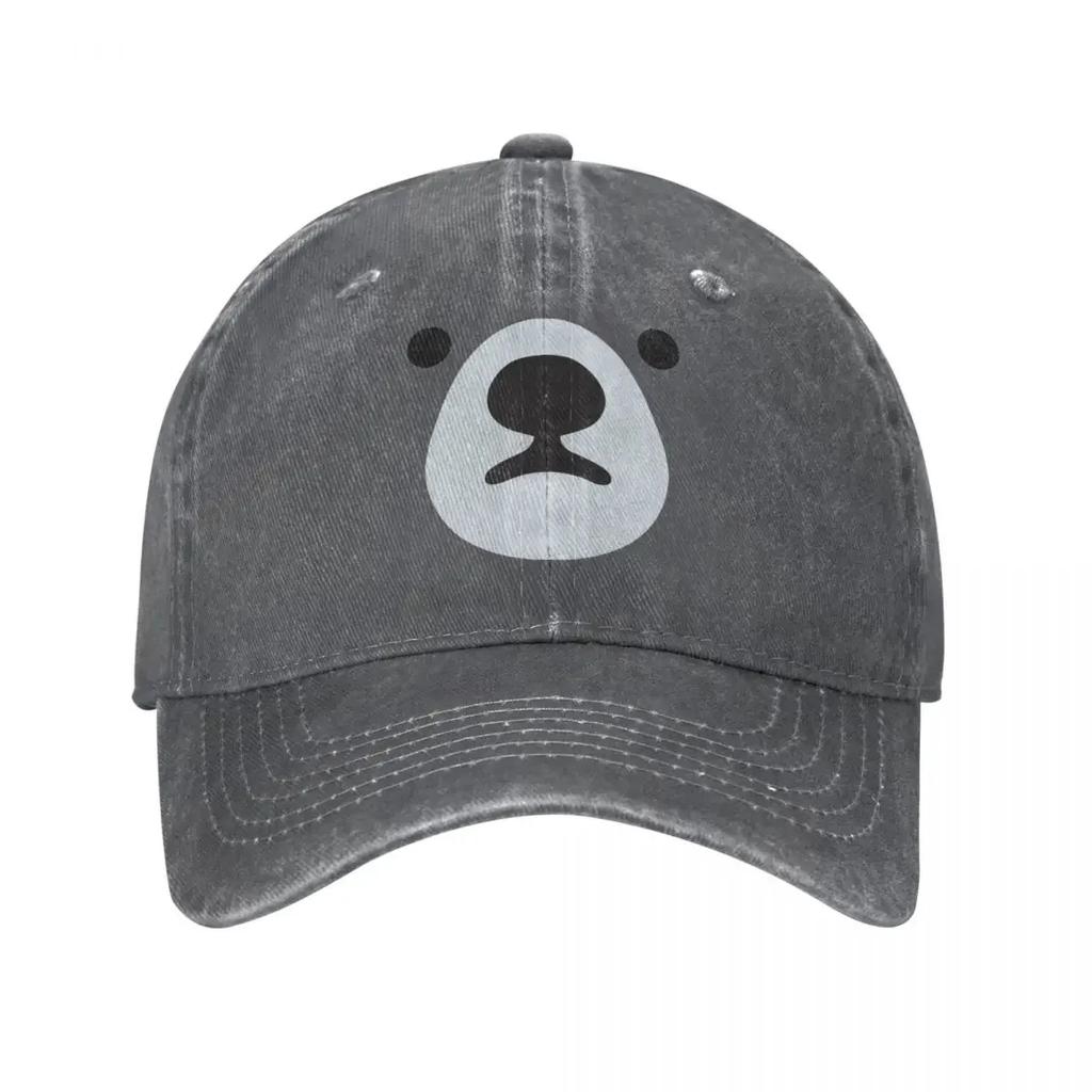 Polar Bear Lovers Unisex Women Baseball Cap Cartoon Distressed Cotton Caps Hat Vintage Outdoor Activities Snapback Cap