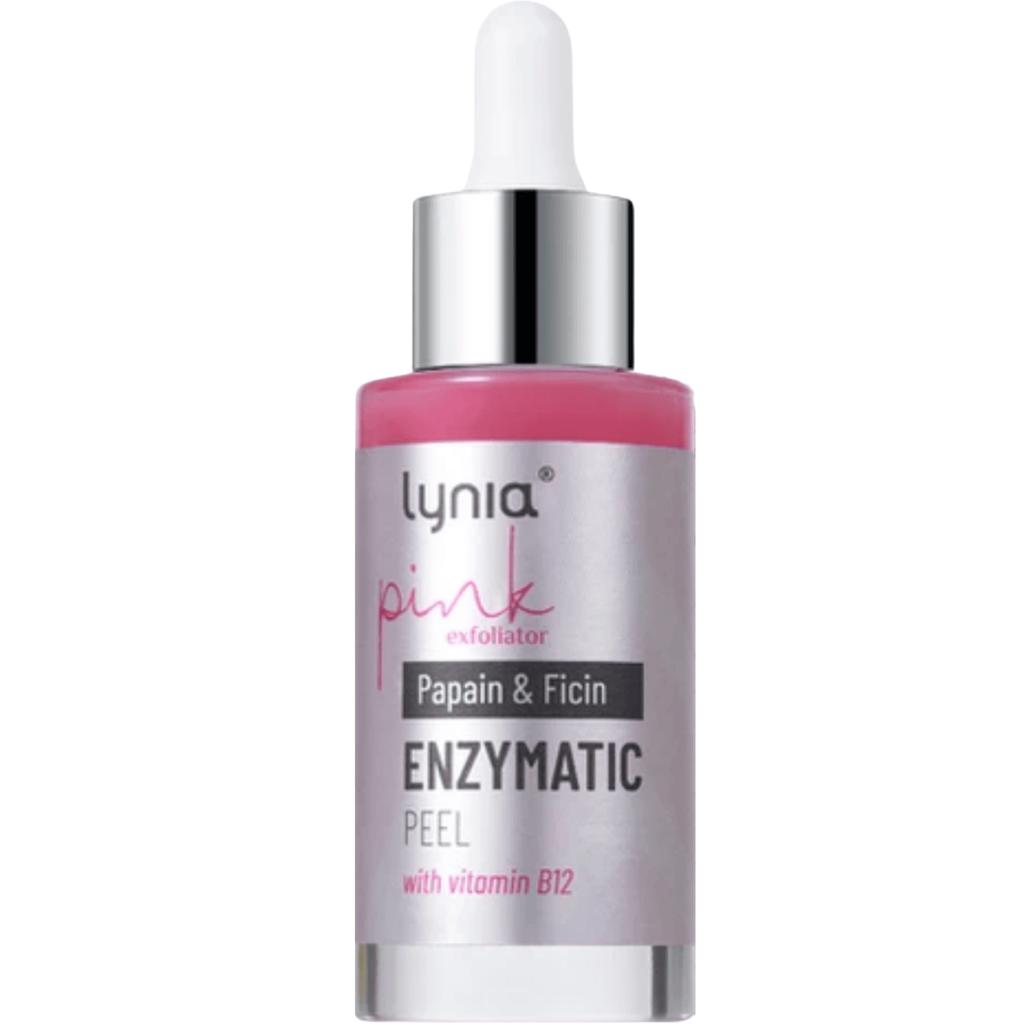 Lynia Peeling enzymatyczny do twarzy z papainą i ficyną oraz witaminą B12, 30 ml