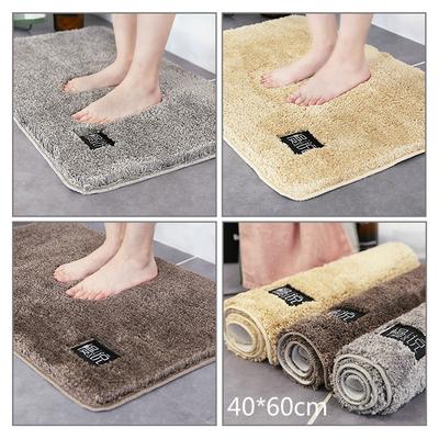 CarPet Absorbent Bathroom Anti-Slip Mat Door Mat Mat Home Color : Gray, Size : 5080cm