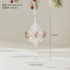 Metal Transparent Acrylic Christmas Ornament String Pendant for Tree Decoration, Festive Dress Hanging Decor with Crystal Effect