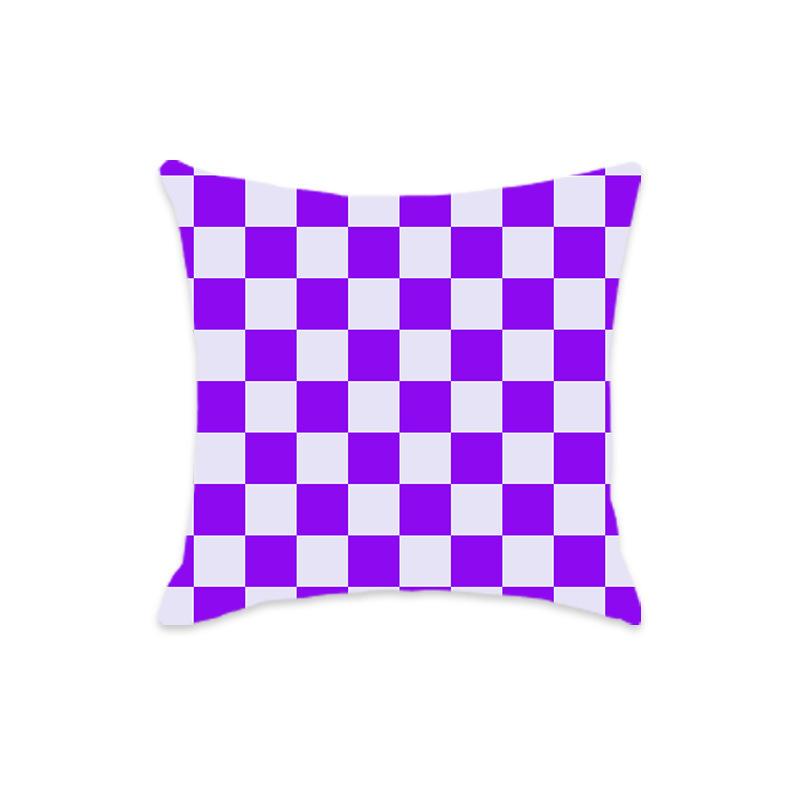 New Checkered Geometric Colorful Sofa Home Pillow Cover Sofa Bedside Home Chessboard Pillow Cushion Cover