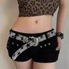 Modern Women Jeans Belt Studded Western Punk Belt Impressive Gothic Style
