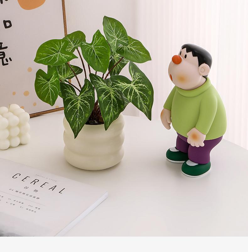 Nordic Small Potted Plant Decor - Indoor Bonsai & Bionic Greenery for Office or Living Room.