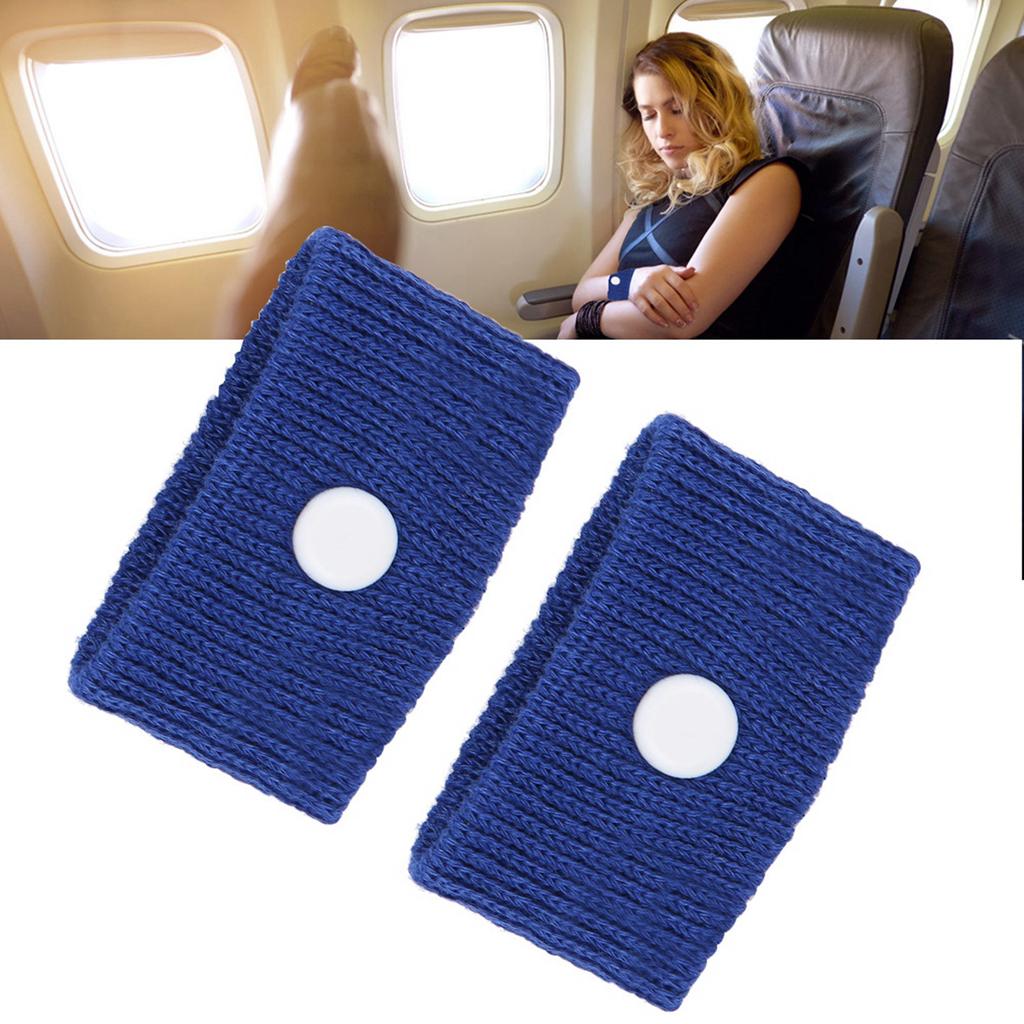 1 Paar Erwachsene Kinder Armbänder Tragbare Armbänder für Reise Flugzeug Bus Blau