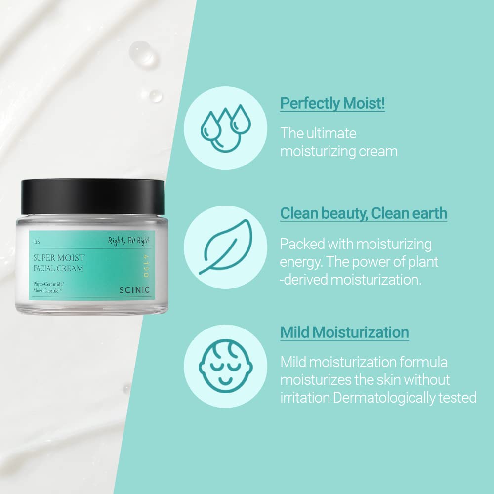 

SCINIC Super Moist Facial Cream, 80ml