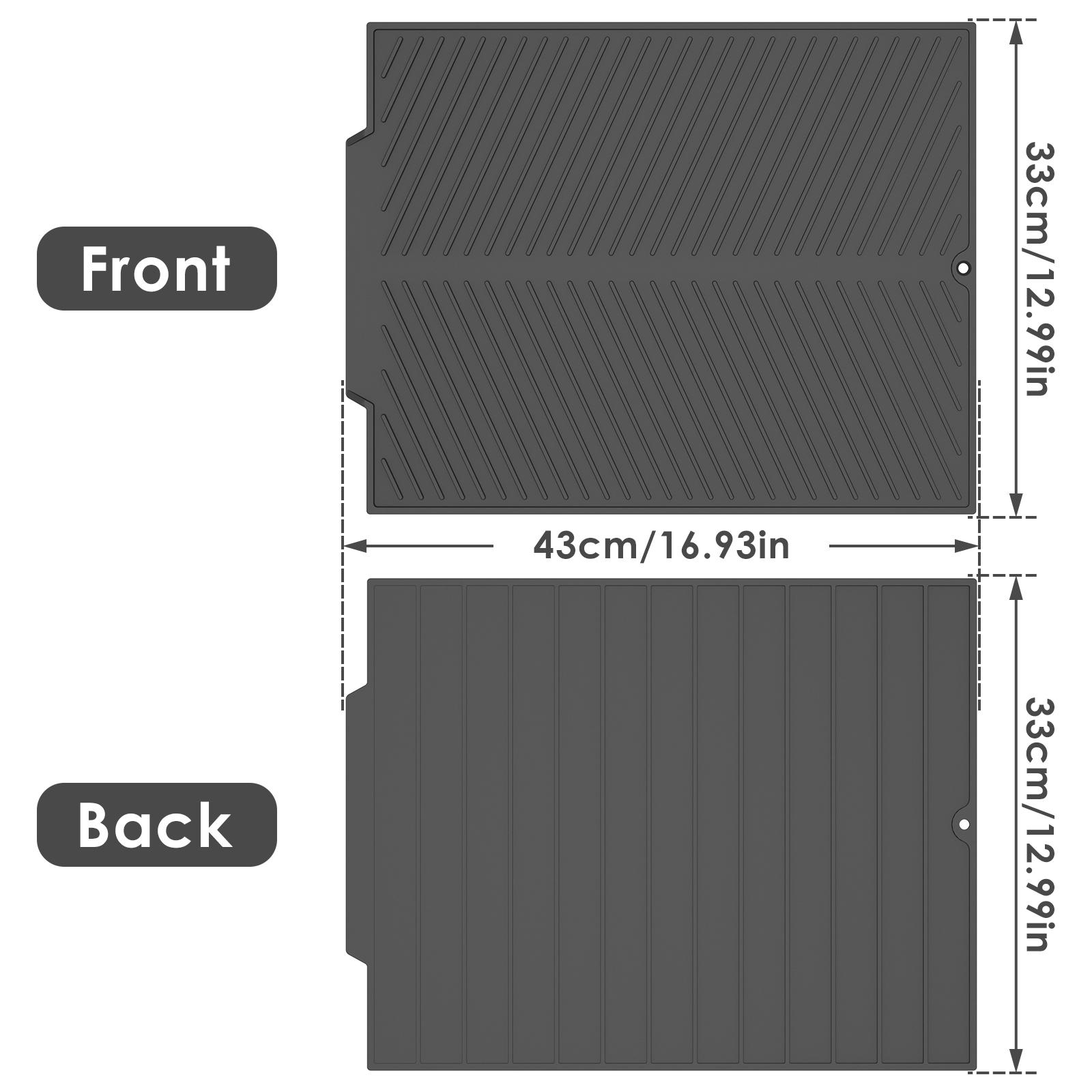

Коврик для сушки посуды, ультраабсорбирующий силиконовый коврик для сушки посуды, нескользящий, быстросохнущий, стекающий коврик, термостойкий складной коврик для посуды as show