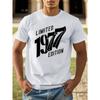 Men's Short Sleeve T-Shirt - Print Casual Summer Top,Breathable Round Neck Tee,Machine Washable Regular Fit,Everyday Outfit,Comfortable,Trendy