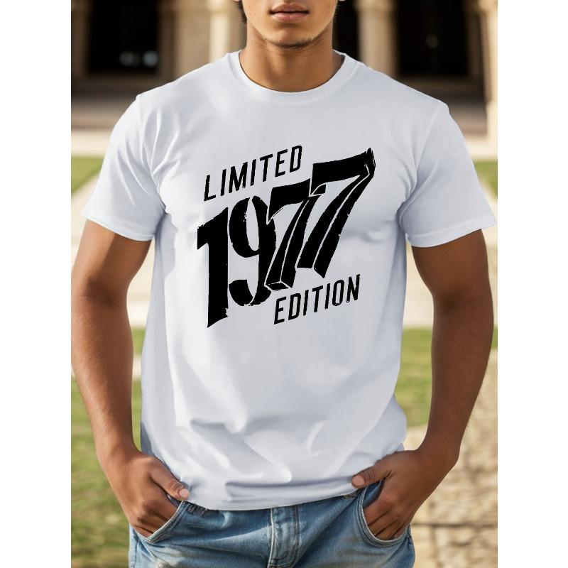 Men's Short Sleeve T-Shirt - Print Casual Summer Top,Breathable Round Neck Tee,Machine Washable Regular Fit,Everyday Outfit,Comfortable,Trendy