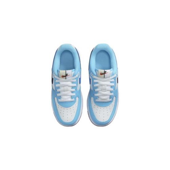 Nike Force 1 LV8 Low Split Light Photo Blue DX2164-100 Niños 11C-3Y