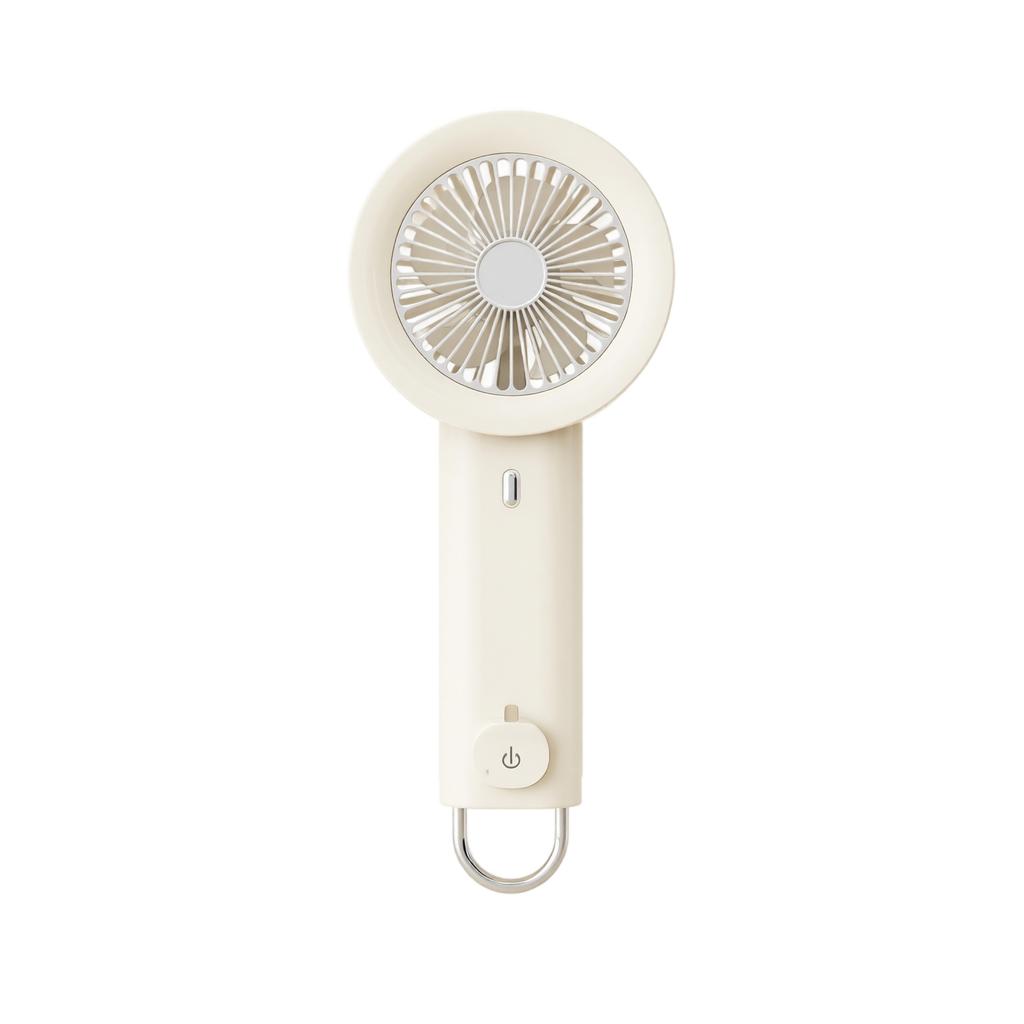 Portable Handheld Rechargeable Fan High-Speed Turbo Motor Five Adjustable Speeds Built-In Battery Lasting 3 to 6 Hours USB Charging