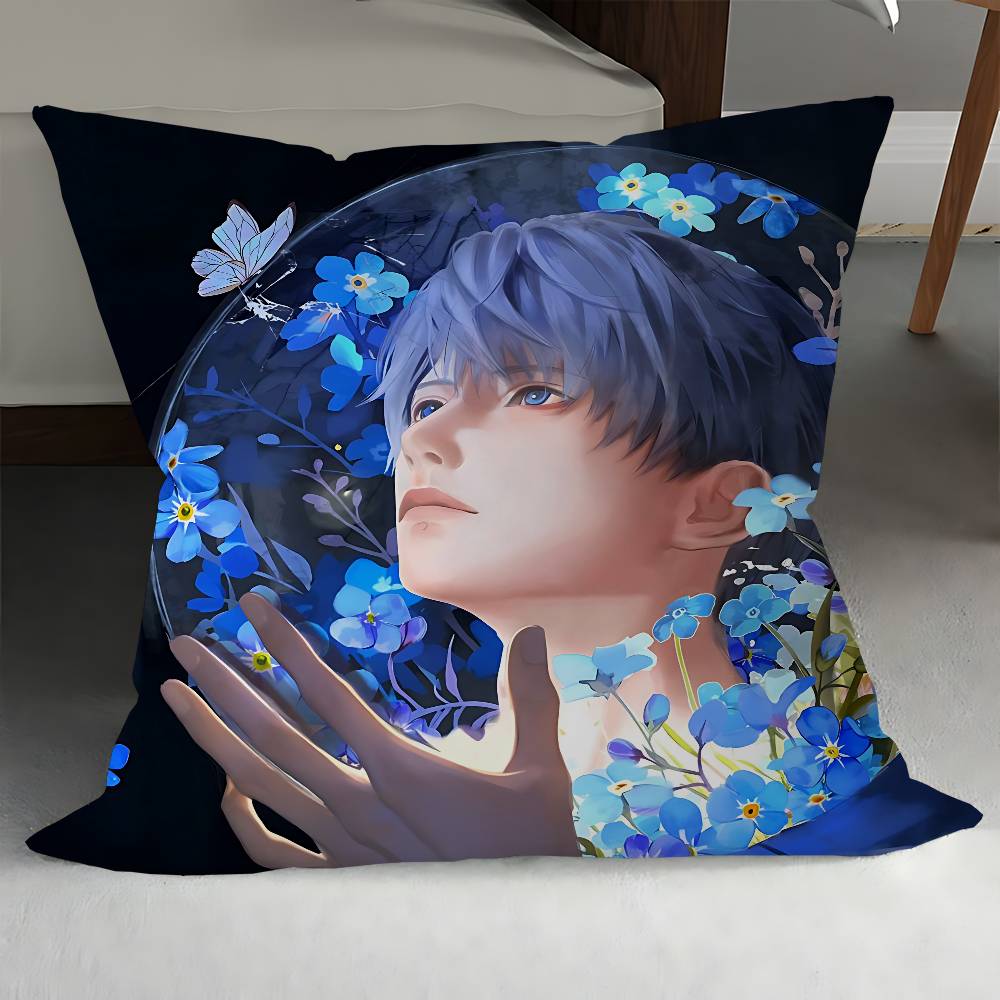 New Love And Deep Space Qi Yu Cushion Cover Car Throw Pillow Case For Sofa Car Christmas Gift 40x40cm 45x45cm